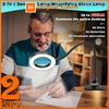 Lupe mit USB-Klemme, Klemmlupe mit Licht für Basteln, Lesen, Nähen, Hobbys