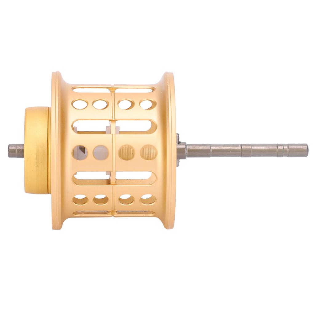 Vollmetall LowProfile Rollenumbau Rockspule Angelschnurrad Zubehör(golden )