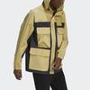 Adidas Originals Trefoil G Outd Parka Climbing Multi-Pocket Colorblock Hooded Jacket Men Outerwear Sandstorm H09359