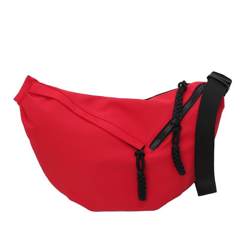 Large capacity bag women 2025 new shoulder bag casual Korean version solid color messenger bag trendy student personalized dumpling bag