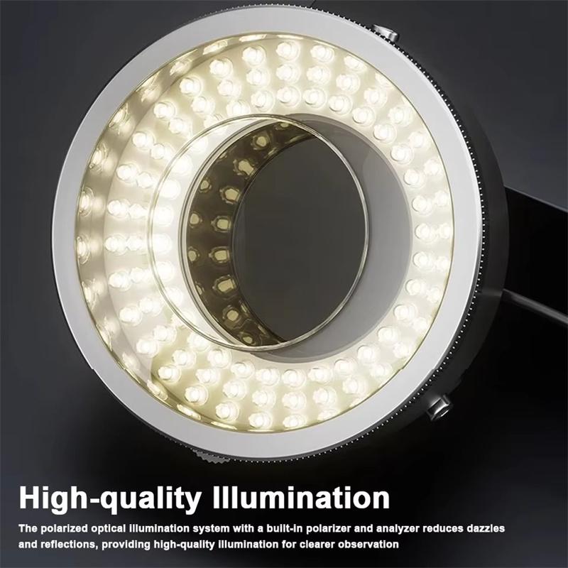 IFixes iL37 Lampada ad Anello LED Polarizzata per Microscopio Illuminatori Antiriflesso che Eliminano i Riflessi Strumento Sorgente Luminosa per Riparazioni
