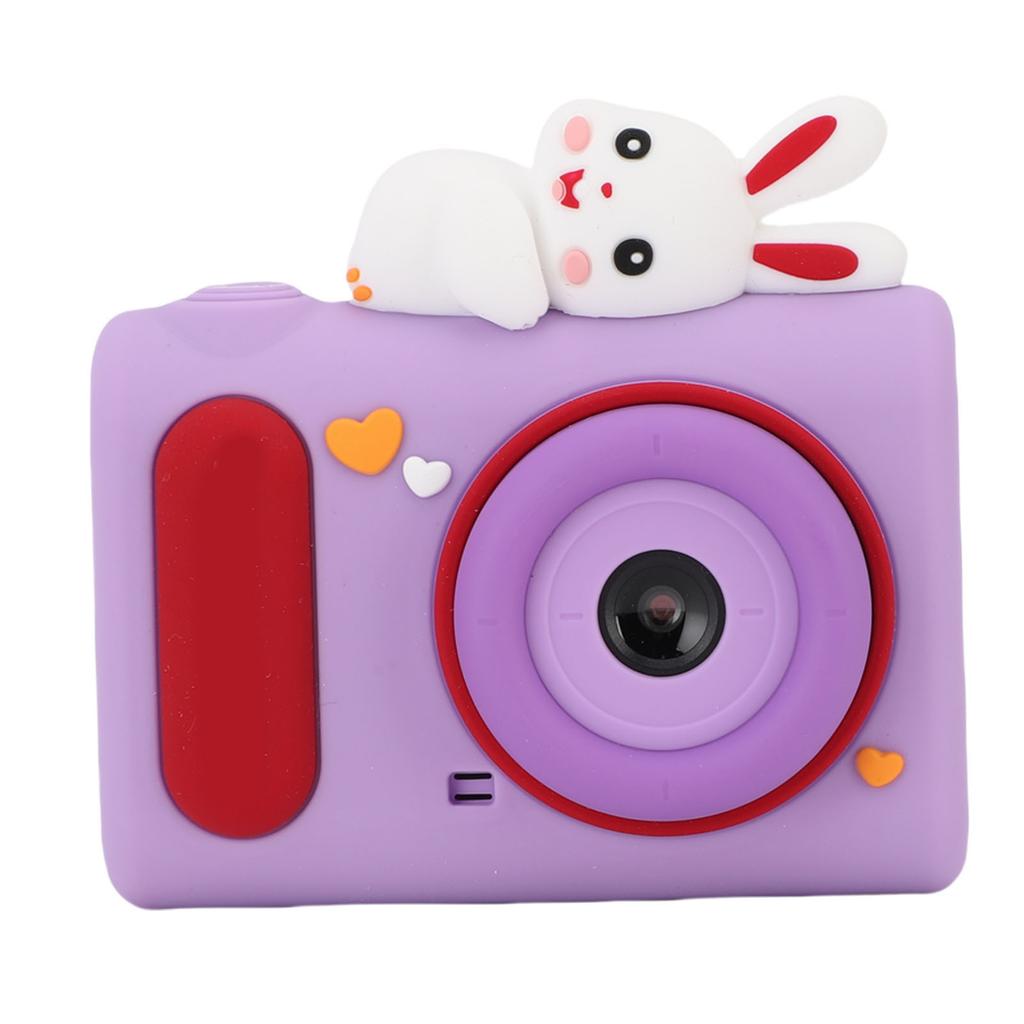 Digital Camera 40MP 1080P HD Dual Lens Video Camera with Cartoon Bunny Silicone Cover 2 Inch Screen for Teens Birthday Gifts