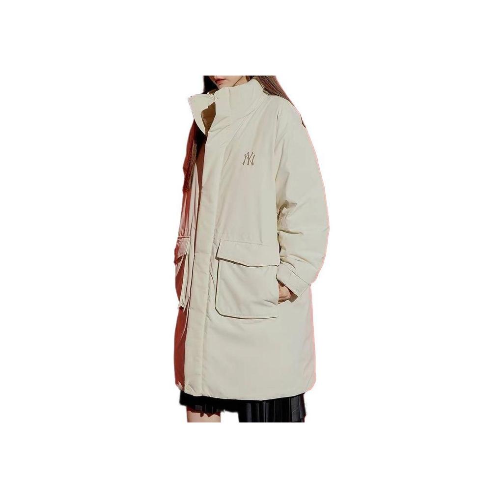New MLB Base Logo Down Jackets Unisex White 3ADJJ0116-50BGL