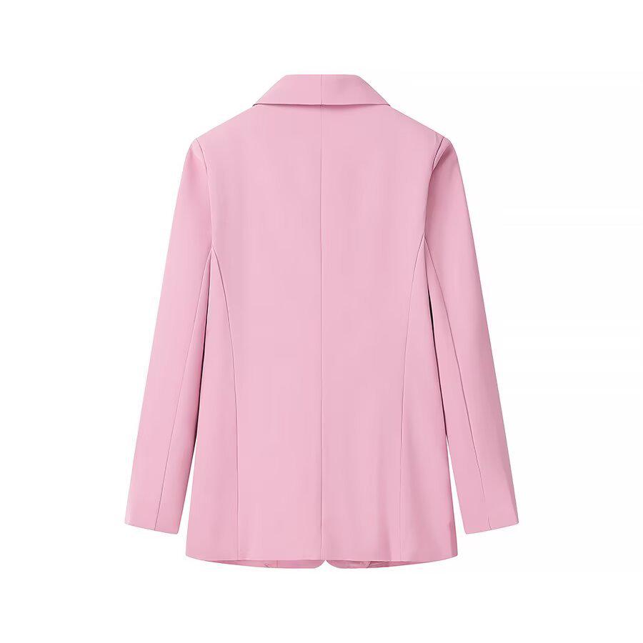 Europejski i Amerykański Damski Garnitur z Kołnierzykiem i Zestaw Marynarki