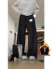 Unisex Solid Color Fleece Sweatpants - Loose, Drapey, Straight or Wide Leg Fit for Fall/Winter
