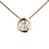 DIAMOND WORLD Jewelry K18 Diamond Pendant Necklace Color SI2 Grade Good Cut GGSJ Sorting of Women's 0.15ct D-G (Certificate Authenticity)