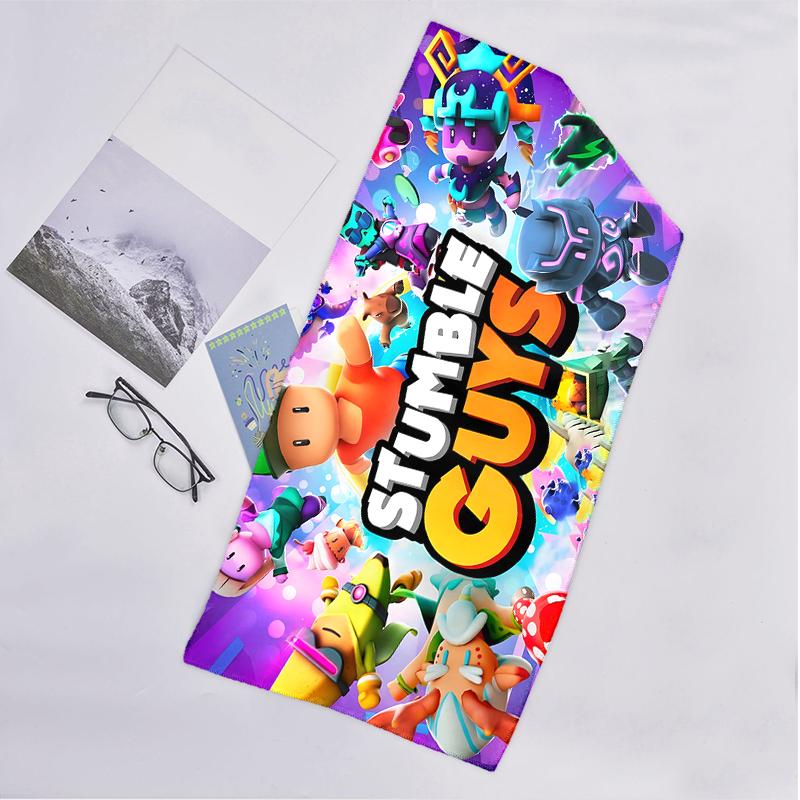 Stumble Guys Fashion Beach Towel: Ideal for Summer Adventures Soft, absorbent and quick drying suitable for swimming and bathing
