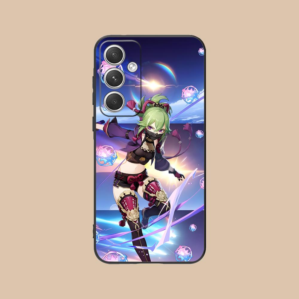 Game GI Kuki Shinobu Mobile Phone Case for Samsung Galaxy S26 S25 S24 S23 S22 S21 S20 Note20 Plus FE Ultra Colorful Cover Luxury