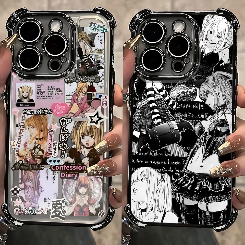 Anime Cute Misa Amane Plating Phone Case For Samsung A07 A36 A16 A06 A35 A55 A25 A26 A05s A15 A54 A34 A24 A14 A05 A04 A13 4G 5G