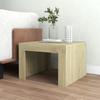  Coffee Table, Sonoma Oak, 50x50x35 Cm, Wood-based Material