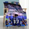 Mbappe 284 Personalized Text Blanket Gift Personalized Blanket Durable Comfort for Office Chair Home Decor Picnics Bedding Four Seasons Universal