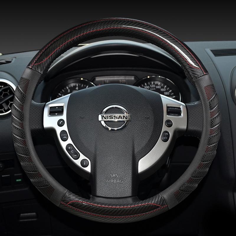 Auto-Lenkradabdeckung, Autozubehör, geeignet für Nissan Qashqai J10 Almera N16 Tiida March Kicks Lenkrad