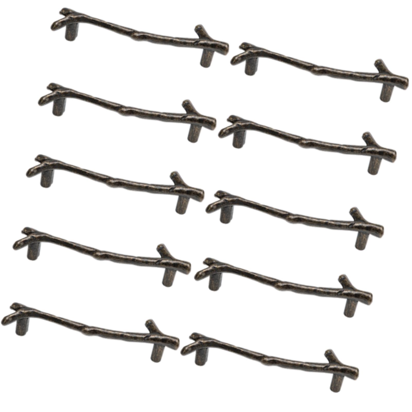 

Набор из 10 многоцелевых элегантных винтажных мебельных ручек золотого цвета, портативный дизайн, аксессуар для шкафов и комодов B