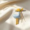 New Creative Scarf Duck Duck Duckling Car Keychain Leather Bag Pendant Pendant Car Keychain Decoration With Cute Keychain