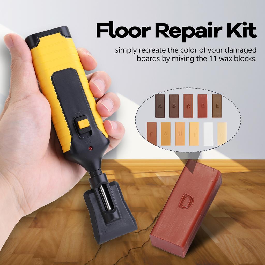 Laminate Tile Floor Repair Kit Laminate Repairing Kit Wax System Worktop Sturdy Casing Chips Scratches Mending Floor Repair Suit