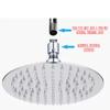 6/8/10 Inch Ultra-thin Waterfall Shower Heads Stainless Steel High Quality Square Round Portable Practical Rainfall Shower Head