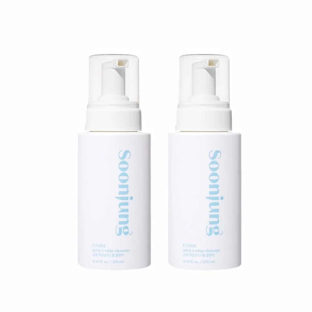 Soonjung Mild Acidic 6.5 Whip Cleanser 250ml x 2 / Hypoallergenic Cleansing Foam / Mild Acidic Foam / Large Capacity Bubble Cleanser