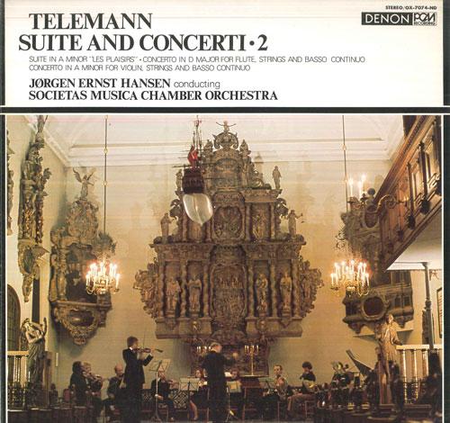 

LP Пластинка ГЕОРГ ФИЛИПП ТЕЛЕМАН, JРГЕН ЭРНС - Сюита И Концерты  2 OX7074ND Denon 1976 Япония Оби Классика Б/У