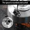 Outdoor Camping Coffee and Teas Kettles Portable Teapot Stainless Steels Camp Teas Coffee Pot Water Boilers for Picnics
