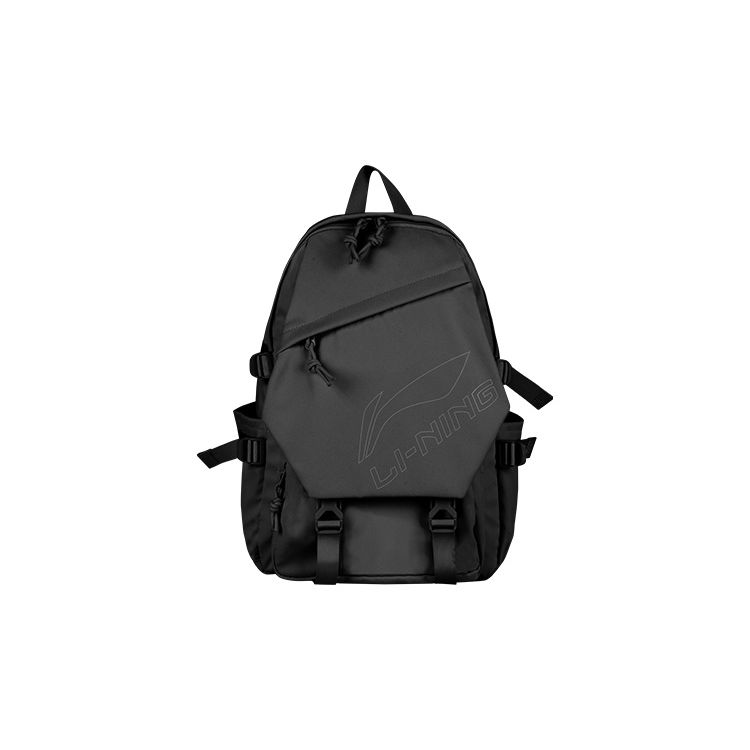 Li-Ning Casual Simple Large Capacity Durable Smooth Backpack Kids Backpack Black YBST188-1 Black,One Size