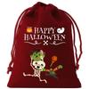 8/12Pcs 2025 New Halloween Gift Bags Children'S Trick-Or-Treat Candy Bags Pumpkin Bags Flannel Drawstring Candy Bags 10X12Cm