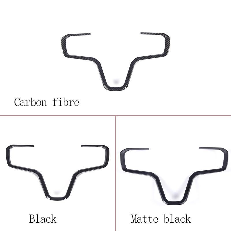 For Land Rover Range Rover Evoque Velar Sport 2025-2025 ABS Carbon fibre Car Steering Wheel Decorative Frame Sticker Accessories