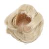 Doll Wig Hair with Bangs Doll Soft Flexible Short Straight Hair for 16 6.1‑6.7 Inch Doll Matcha