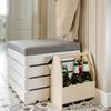 Coffret en Bois - Creative Deco - Porte-Bouteilles - 6 Bières - 24 x 16 x 30 cm - Beige