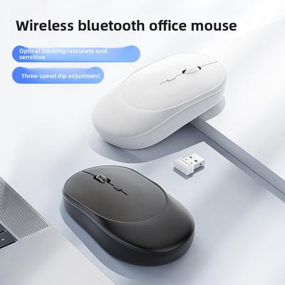 New Bluetooth Dual-mode Wireless Mouse Charging Mute Computer Notebook Office Game Luminous Wireless Mouse