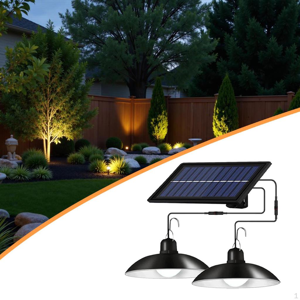 Solar Pendant Lights Dimmable Hanging for Stables Home Outdoor Indoor