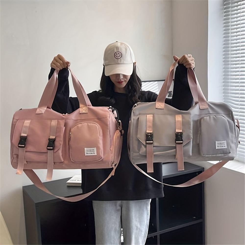 Hochwertige Reisetasche mit großem Fassungsvermögen  Polyester  Verstellbarer Schultergurt, Mehrere Taschen, Sicherer Reißverschluss  Reisen, Sport, Fitnessstudio