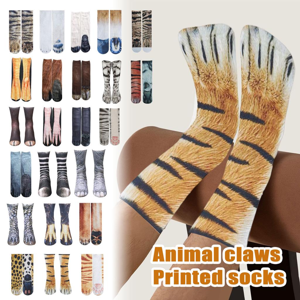 Children's Animal Socks Digital Printing Simulation Socks Fun And Funny