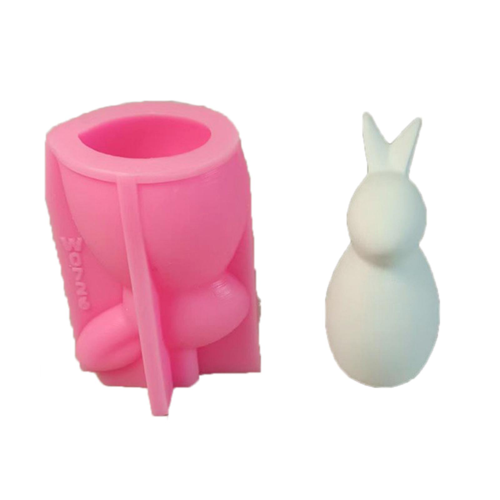 

Animal Rabbits Silicone Molds for Candle Soap Chocolate Candy Cake Fondant Decoration Cement Gypsum Silicone Molds