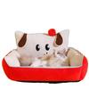 Cozy Four-Season Cat Bed: Semi-Enclosed, Warm, Secure Nest for All Seasons