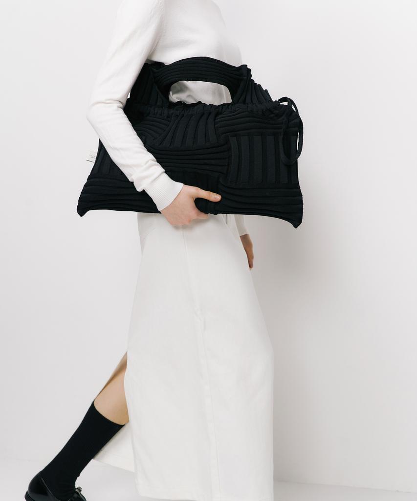 Pleatsmama Big Bow Bag Black