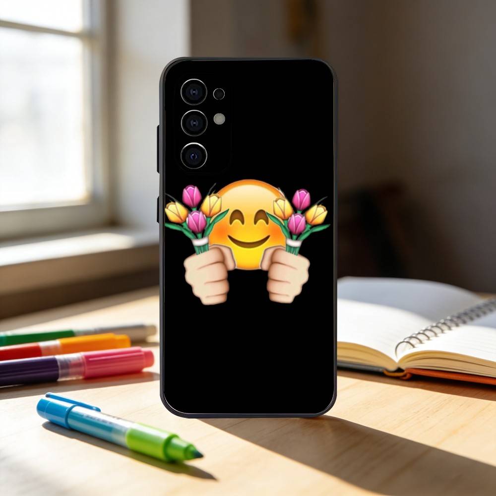 s-spring emojis Phone Case For Samsung S25,S24,S21,S22,S23,S30,Ultra,S20,Plus,Fe,Note,10,9,5G Black Cover Samsung S21Ultra