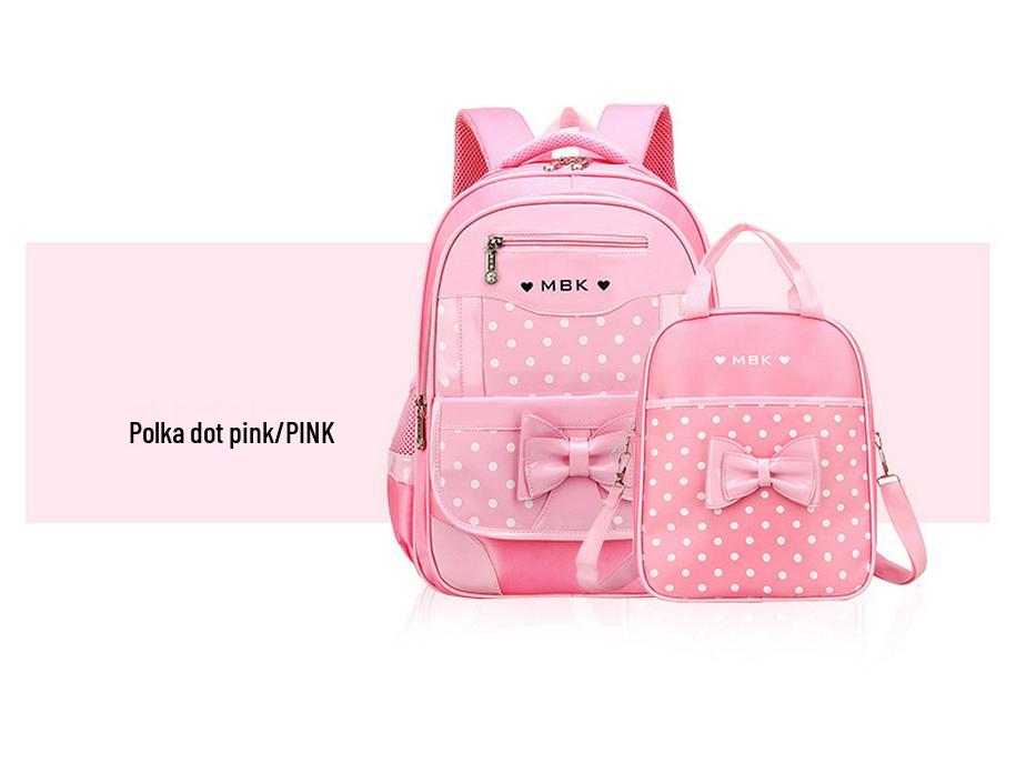 Plecak na kółkach w stylu koreańskim dla dziewcząt, w wieku 6-12 lat, klasy 1-3, 5-6 z szelkami redukującymi obciążenie.