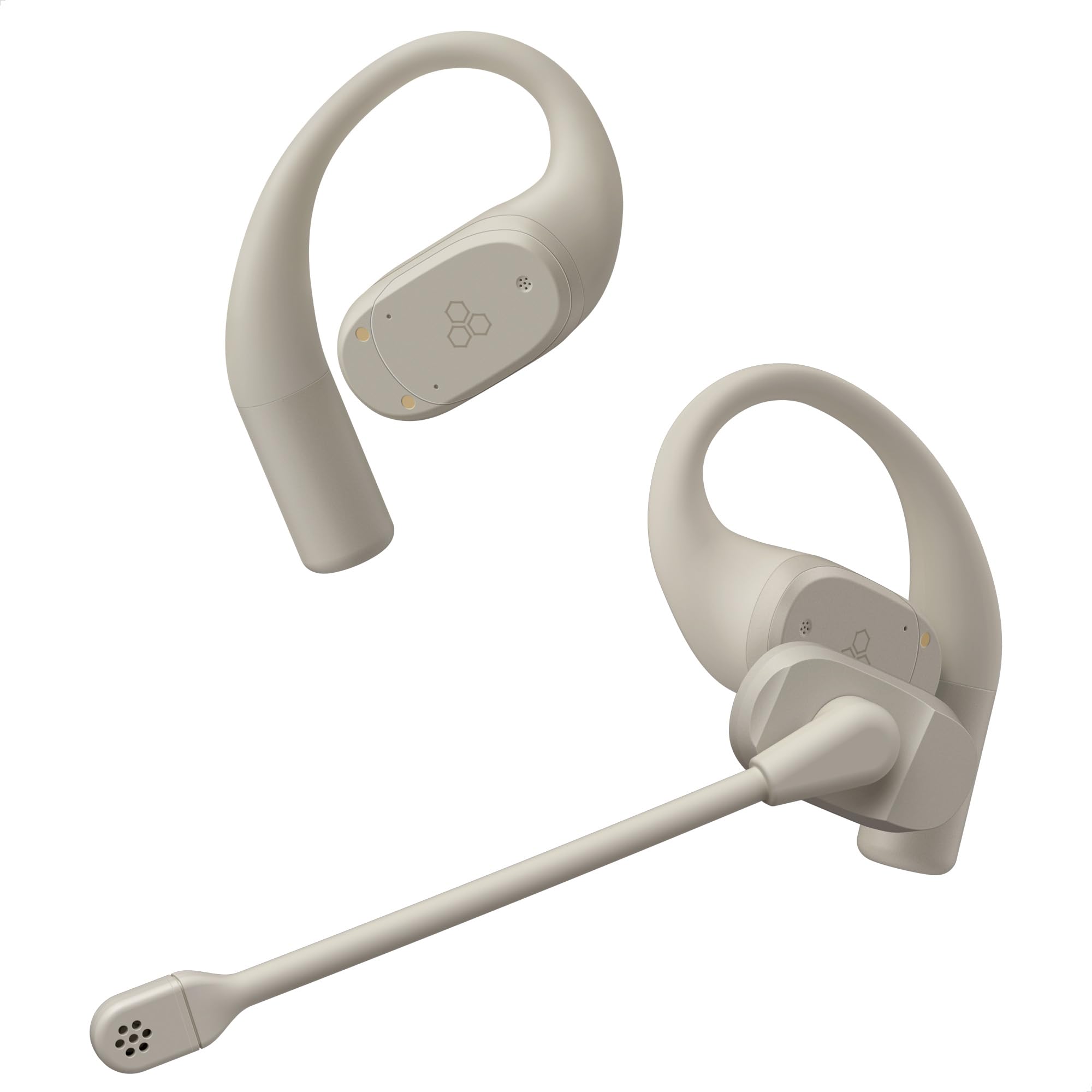 

final KDT3000 AI noise barrier microphone that delivers only your voice While Doing Other earphones - - Listen Things (Cream)