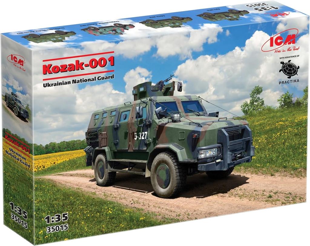 ICM 1/35 měřítko Ukrajina Kozak-001 Národní garda Plastikový model 35015