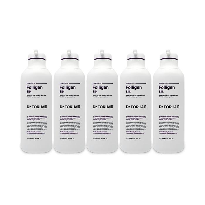 DR.FORHAIR Folligen Silk Shampoo for Damaged Hair 500ml x 5 Ss (17603593)