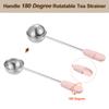 uxcell 2-Piece Tea Infuser Filter, Loose Tea Steeper, Stainless Steel Tea Strainer with Handle, Tea Ball for Loose Leaf Tea, Pink