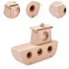 Wooden Baby Ship Toy Sensory Fine Motor Early Learning for Infant