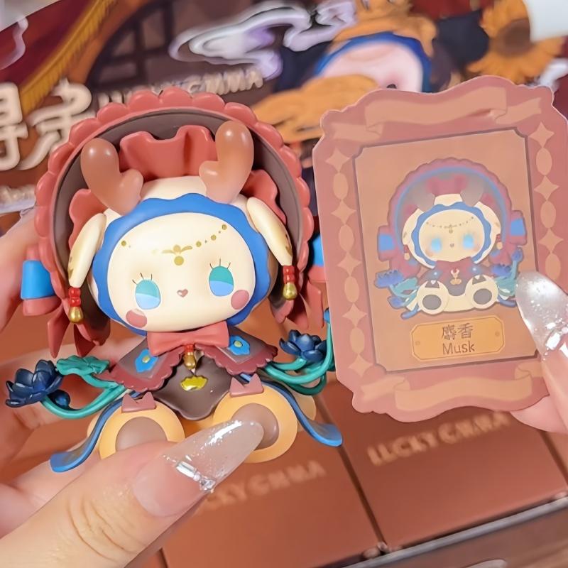 Latest Original Lucky Emma Secret Forest For Incense Series Cute Trendy Anime Figurine Model Decoration Gifts