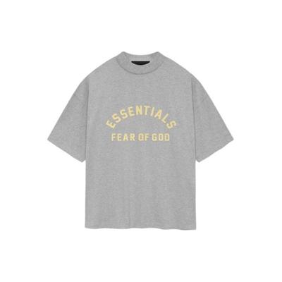 Essentials Heavy Jersey Rundhals-T-Shirt Hellmelange Herren Oberteile 125SP242006F