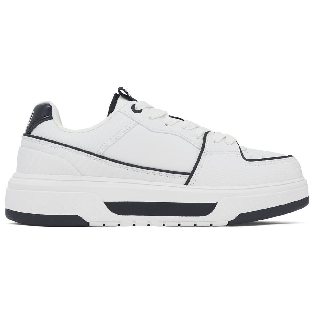 New MLB Chunky Liner Low Top Skateboard Shoes Unisex Ecru 3ASXCBS4N-50WHS