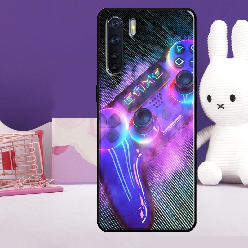 Cool Gaming Controller Case For Oppo A54 A74 A94 A80 A60 A40 A18 A38 A58 A78 A98 A96 A76 A16 A15 A17 A57 A77 A5 Pro