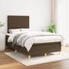 3142404 vidaXL Divan Bed with Mattress Dark Brown 120x200 Cm