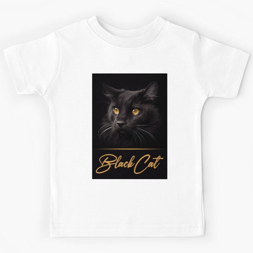 Black Cat Kids T-Shirt 120