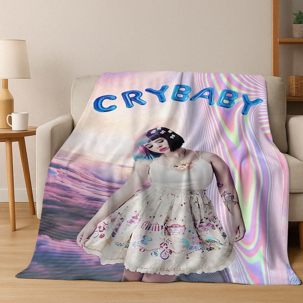 Crybaby M-Melanine Martinez Art Flannel Blanket,Cozy Soft Throw Blanket for Home Bedroom Bed Sofa Picnic Office Cover Gift Kid