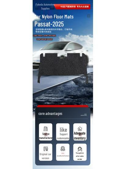Nylon Car Floor Mats for SAIC Volkswagen Passat - Model 25, Front Seats